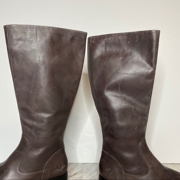 New! Born North Gray Leather Riding Boot 8M - Picture 9 of 14